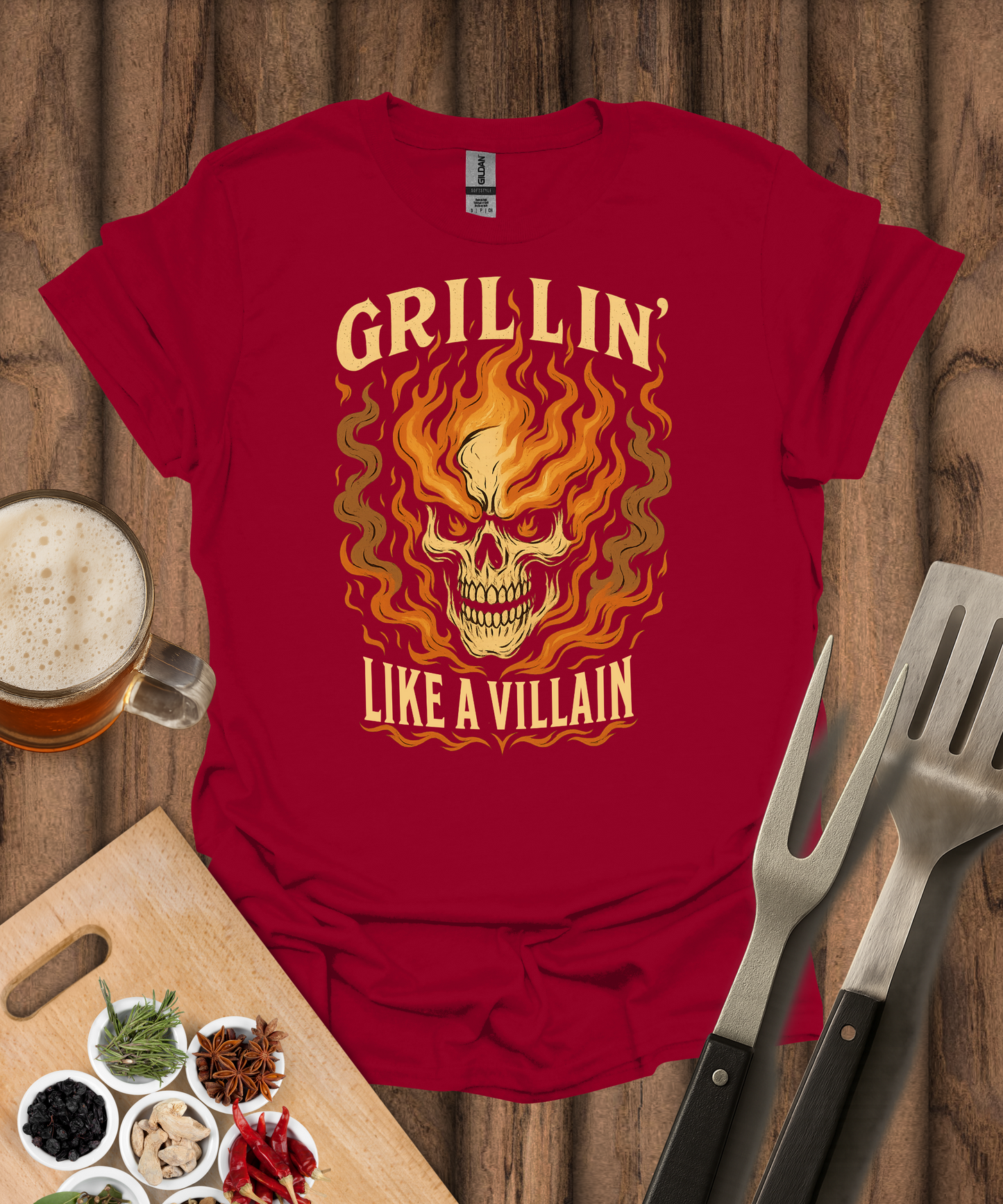 Grillin' Like a Villain T-Shirt
