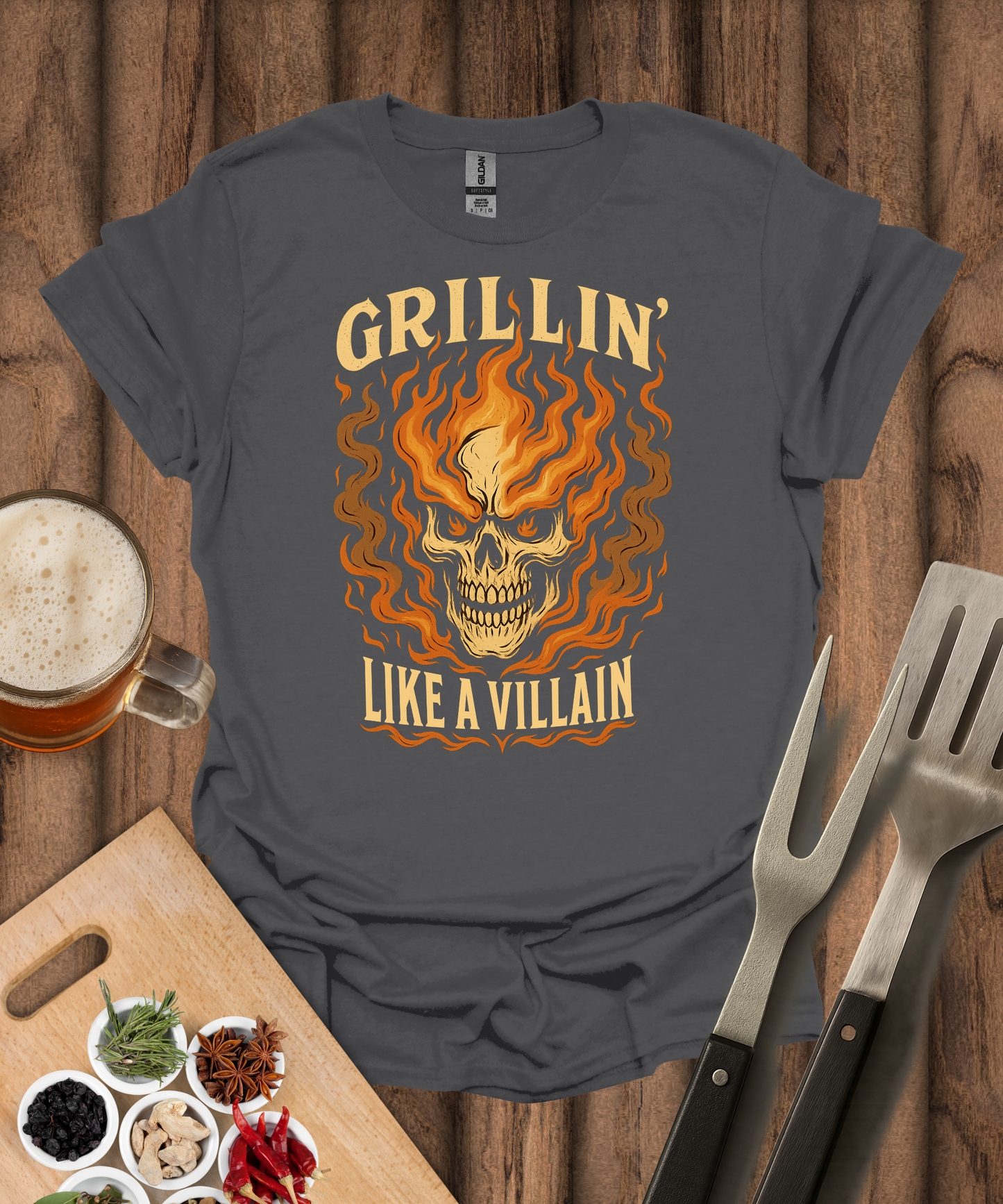 Grillin' Like a Villain T-Shirt