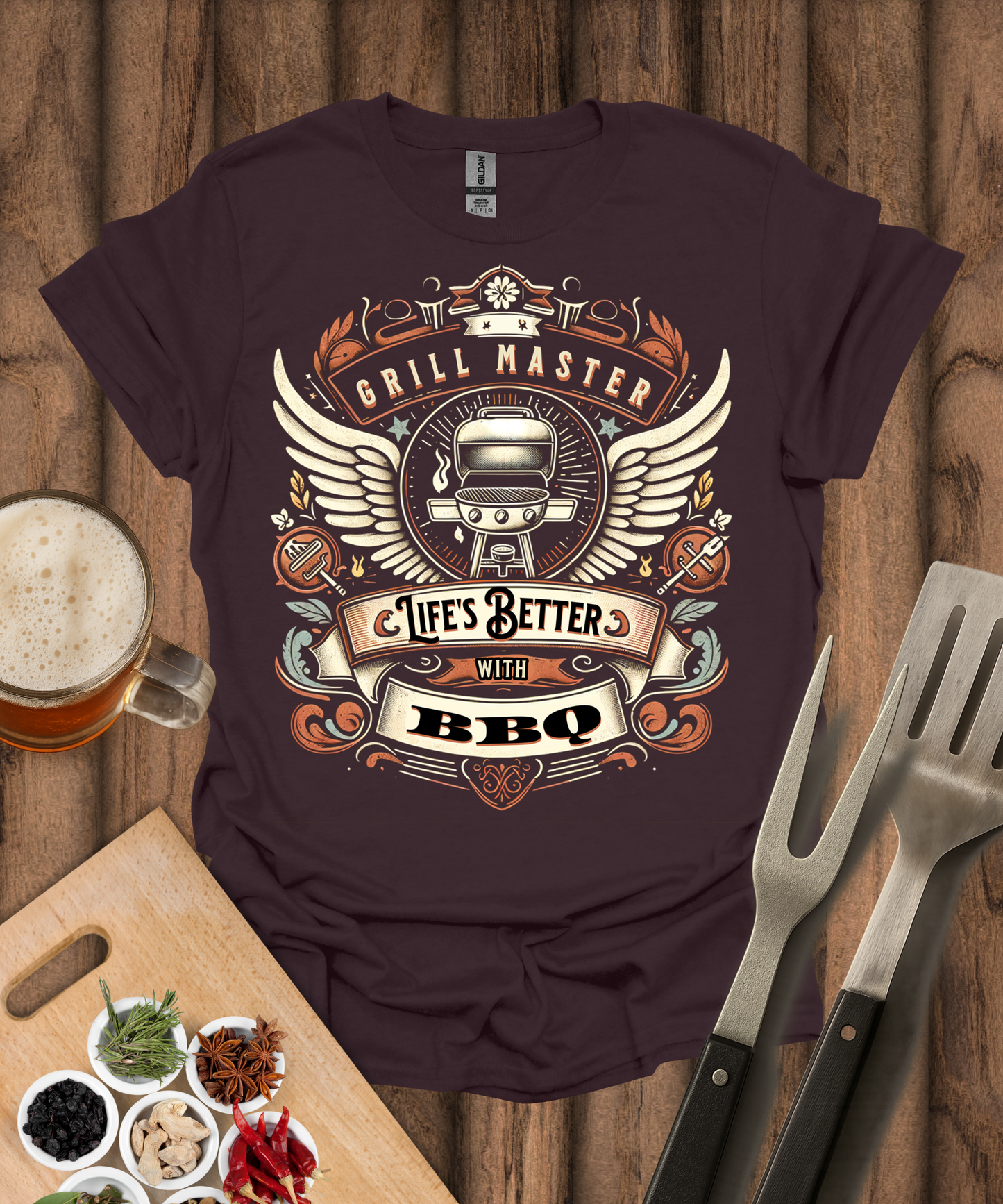Grill Master Life's Better with BBQ T-Shirt