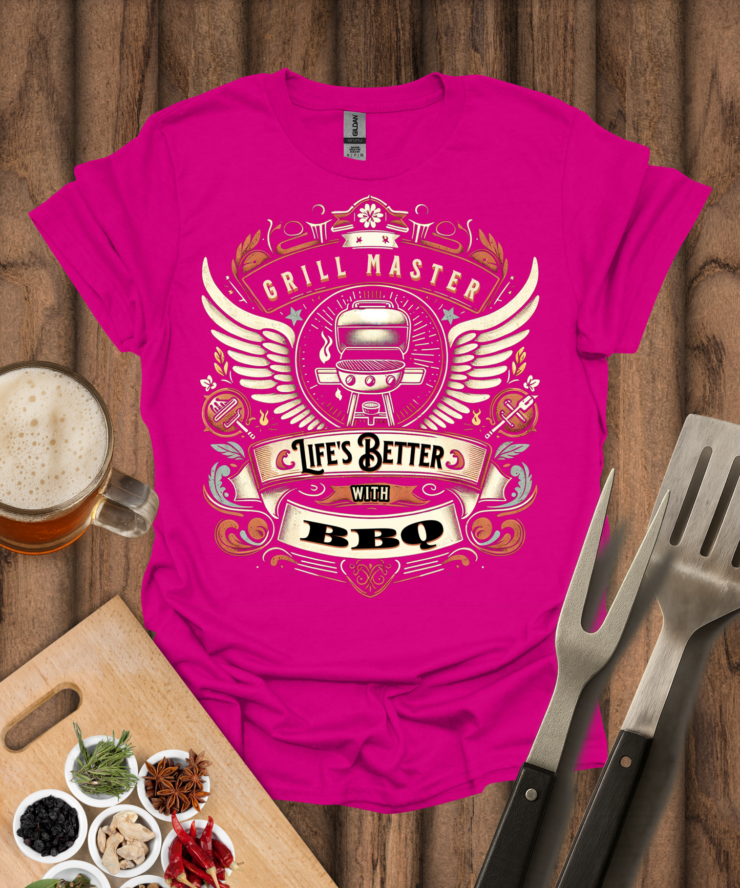 Grill Master Life's Better with BBQ T-Shirt