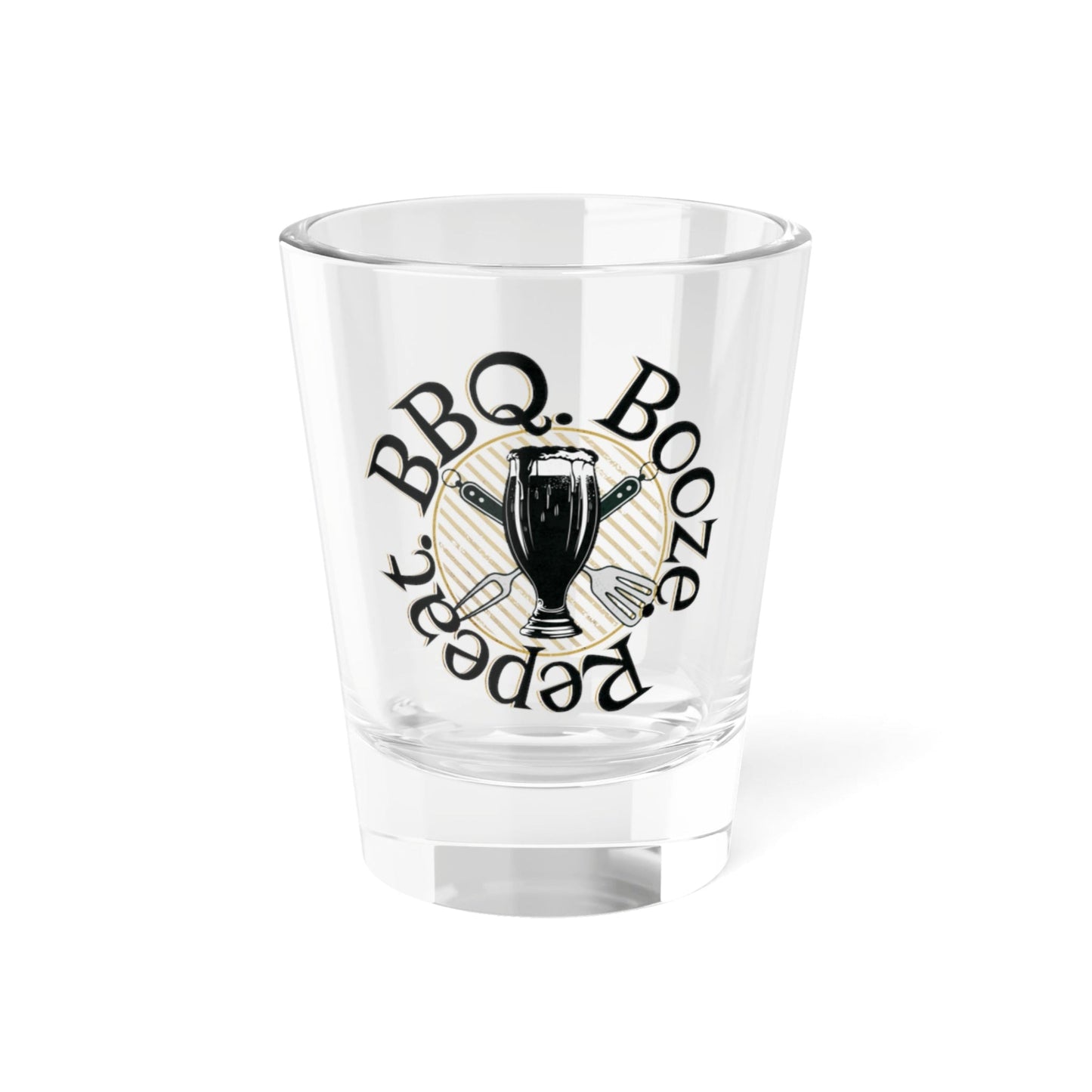 BBQ Booze Repeat Shot Glass