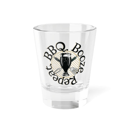 BBQ Booze Repeat Shot Glass
