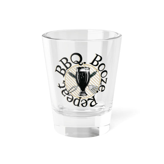 BBQ Booze Repeat Shot Glass