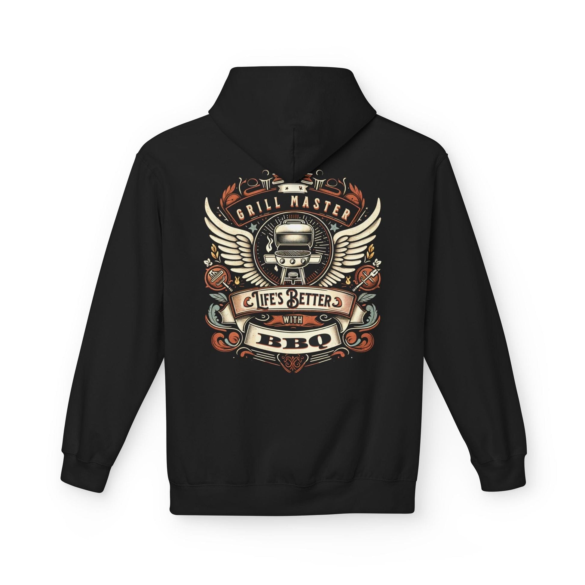 Printify Hoodie S / Black Grill Master Life's Better with BBQ Hoodie
