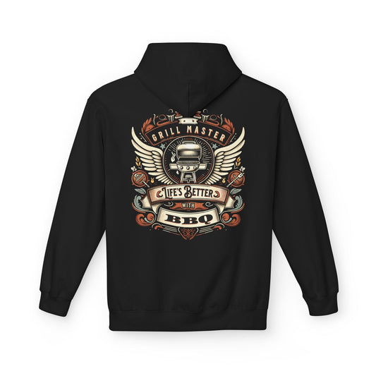 Printify Hoodie S / Black Grill Master Life's Better with BBQ Hoodie