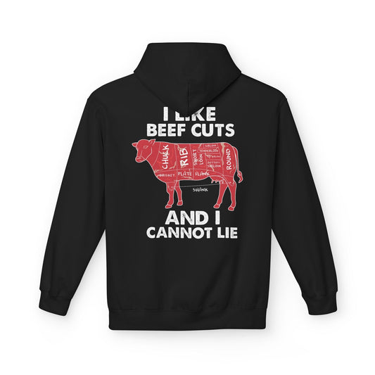 Printify Hoodie S / Black I Like Beef Cuts And I Cannot Lie Hoodie