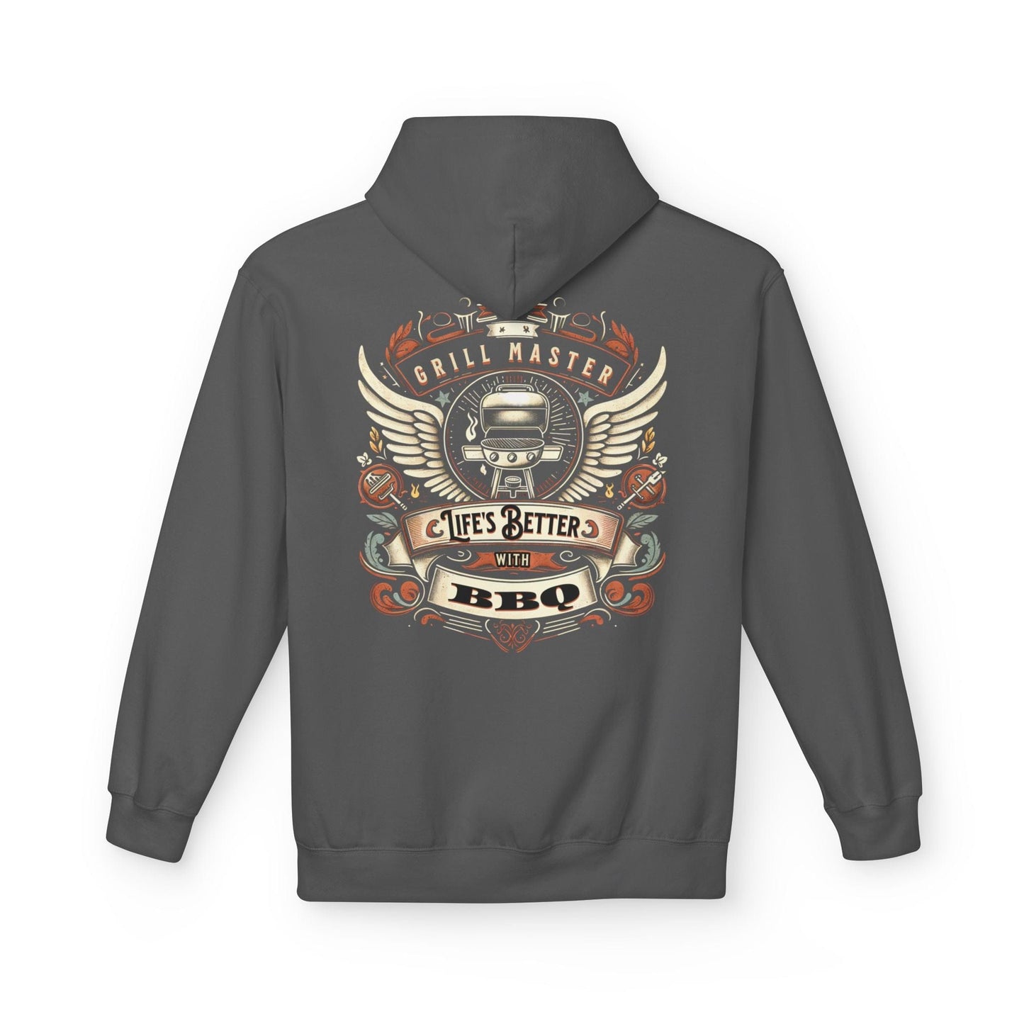 Printify Hoodie S / Charcoal Grill Master Life's Better with BBQ Hoodie