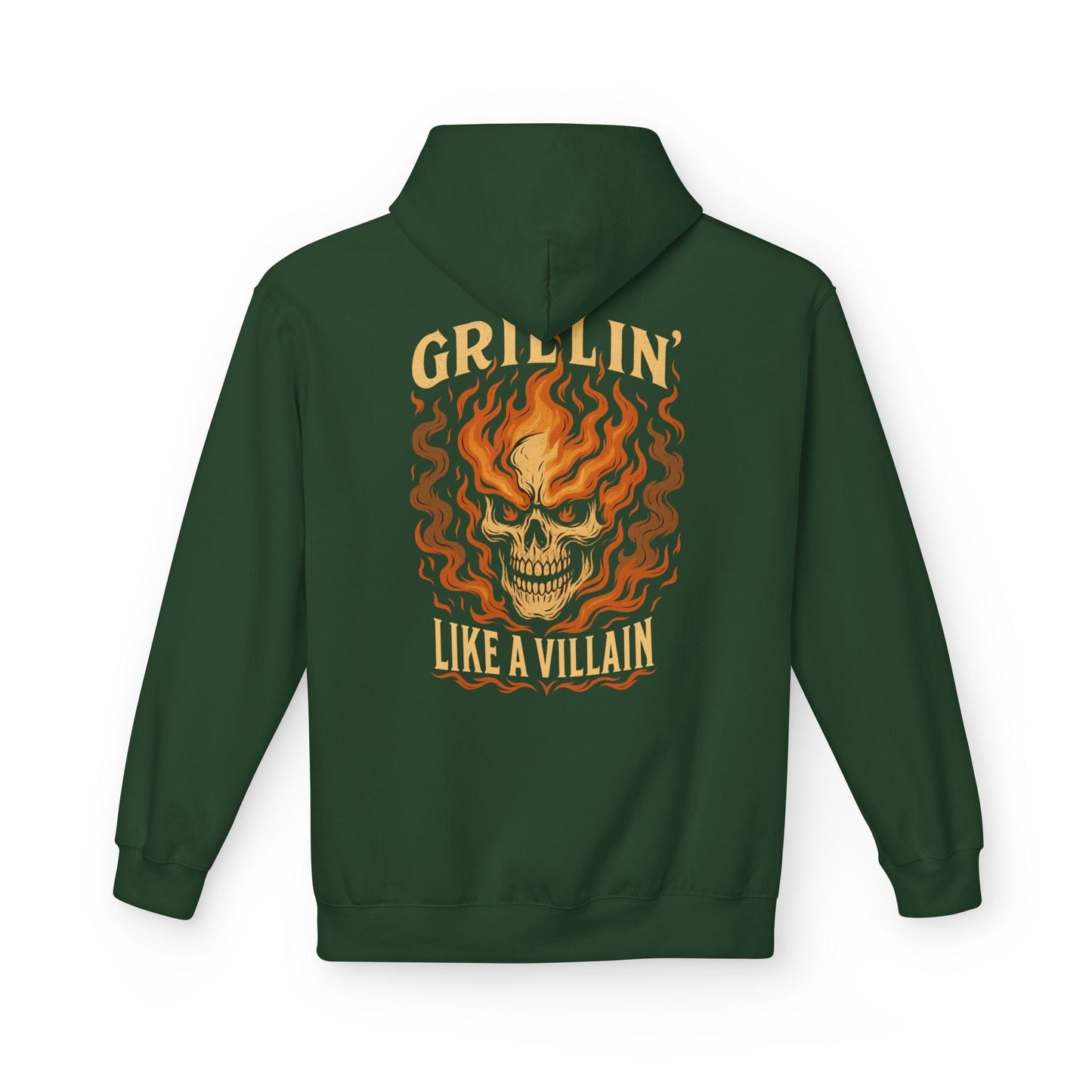 Printify Hoodie S / Forest Green Grillin' Like a Villain Hoodie