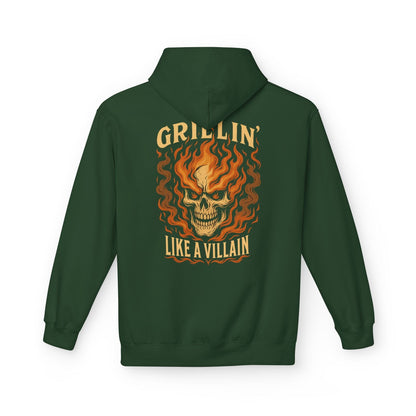 Printify Hoodie S / Forest Green Grillin' Like a Villain Hoodie