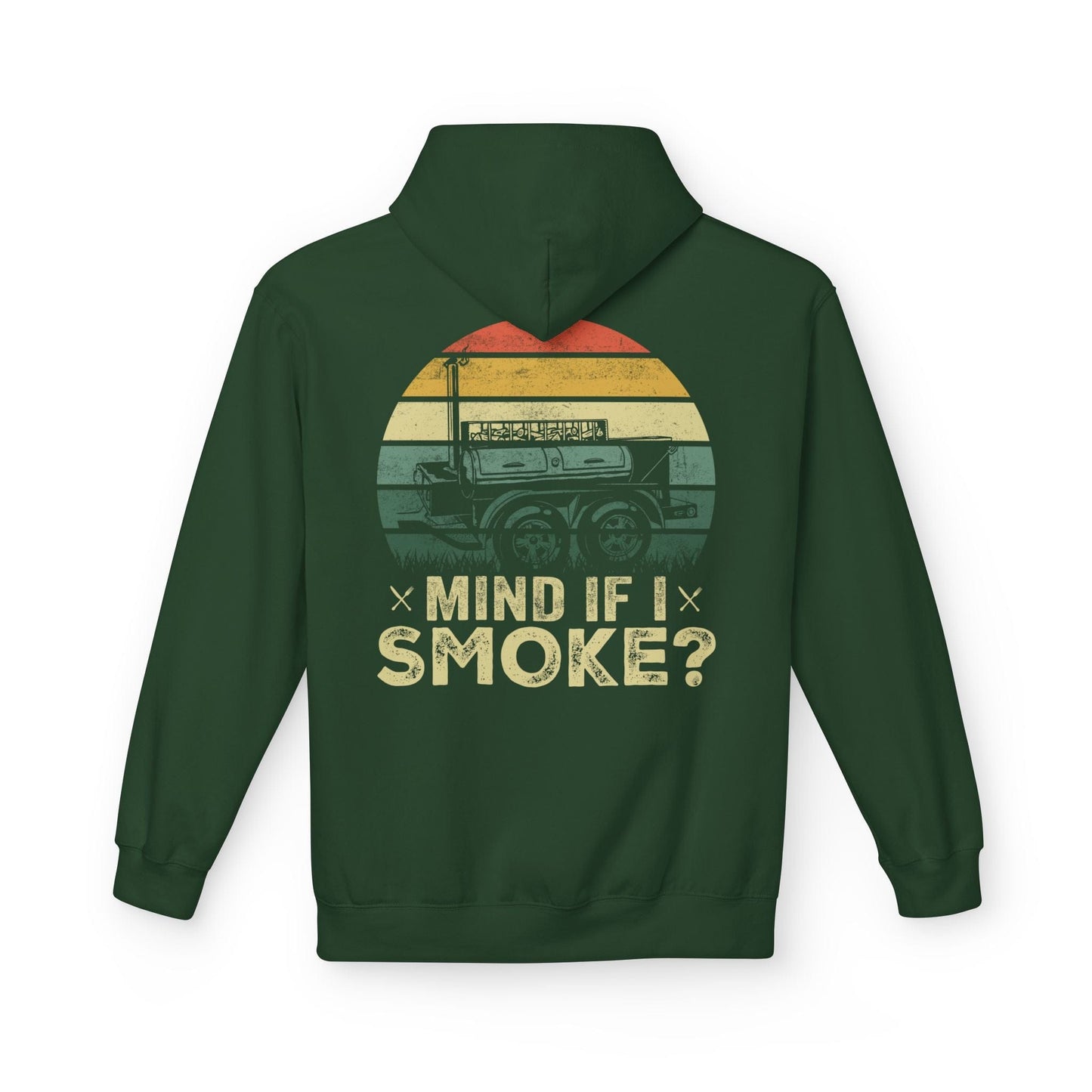 Printify Hoodie S / Forest Green Mind If I Smoke? Hoodie