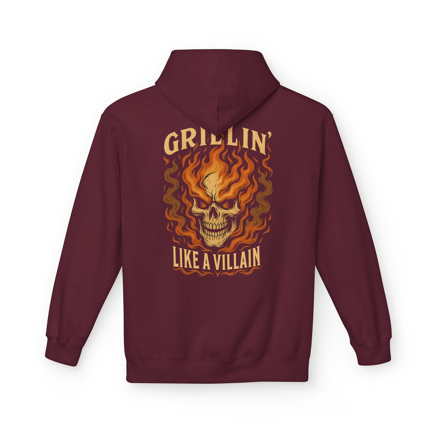 Printify Hoodie S / Maroon Grillin' Like a Villain Hoodie