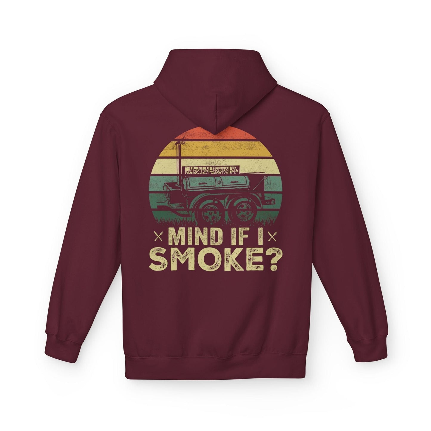 Printify Hoodie S / Maroon Mind If I Smoke? Hoodie