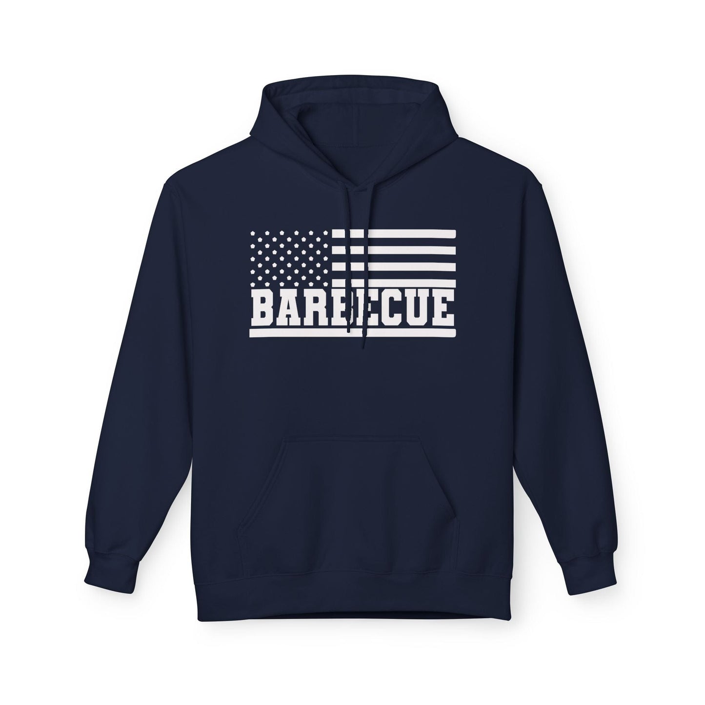 Printify Hoodie S / Navy Barbecue American Flag Hoodie