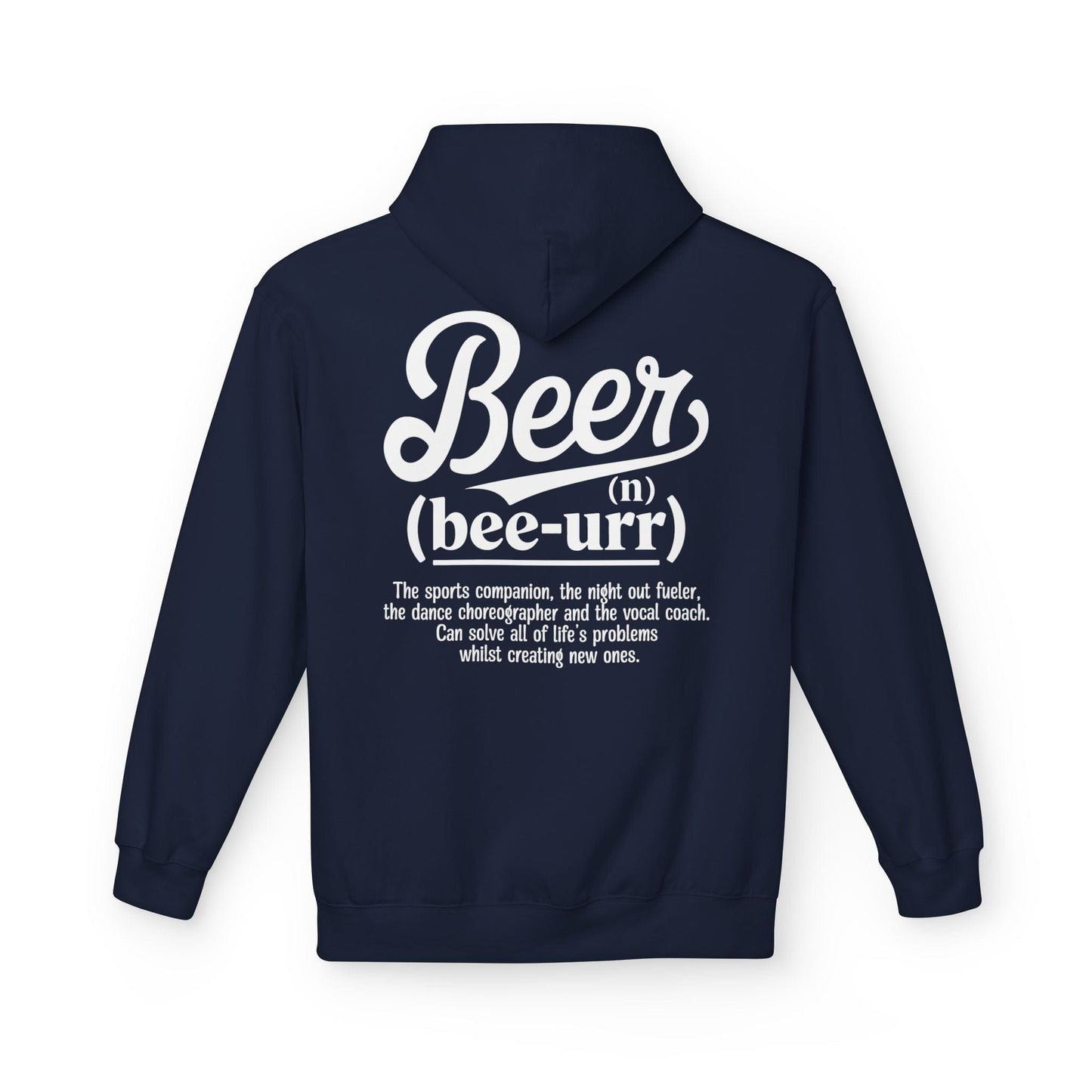 Printify Hoodie S / Navy Beer Definition Hoodie