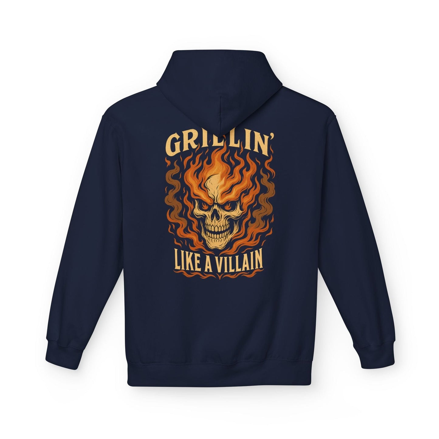 Printify Hoodie S / Navy Grillin' Like a Villain Hoodie