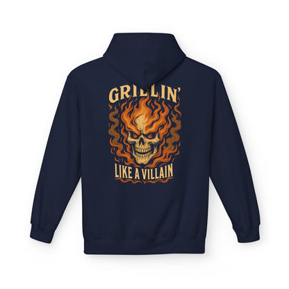 Printify Hoodie S / Navy Grillin' Like a Villain Hoodie