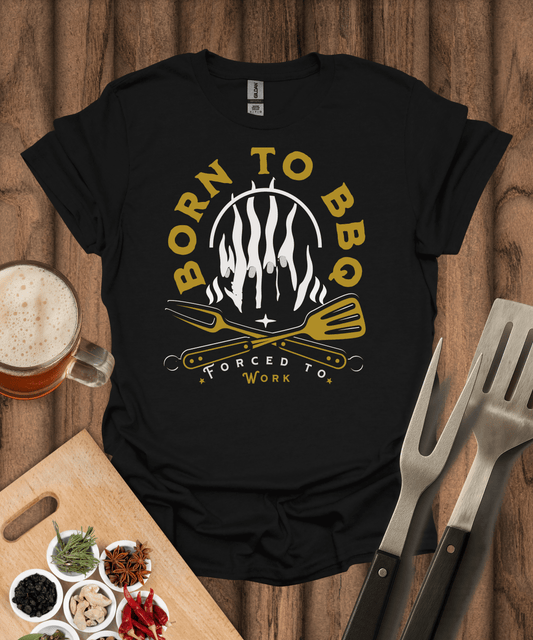 Printify T-Shirt Black / S Born to BBQ T-Shirt