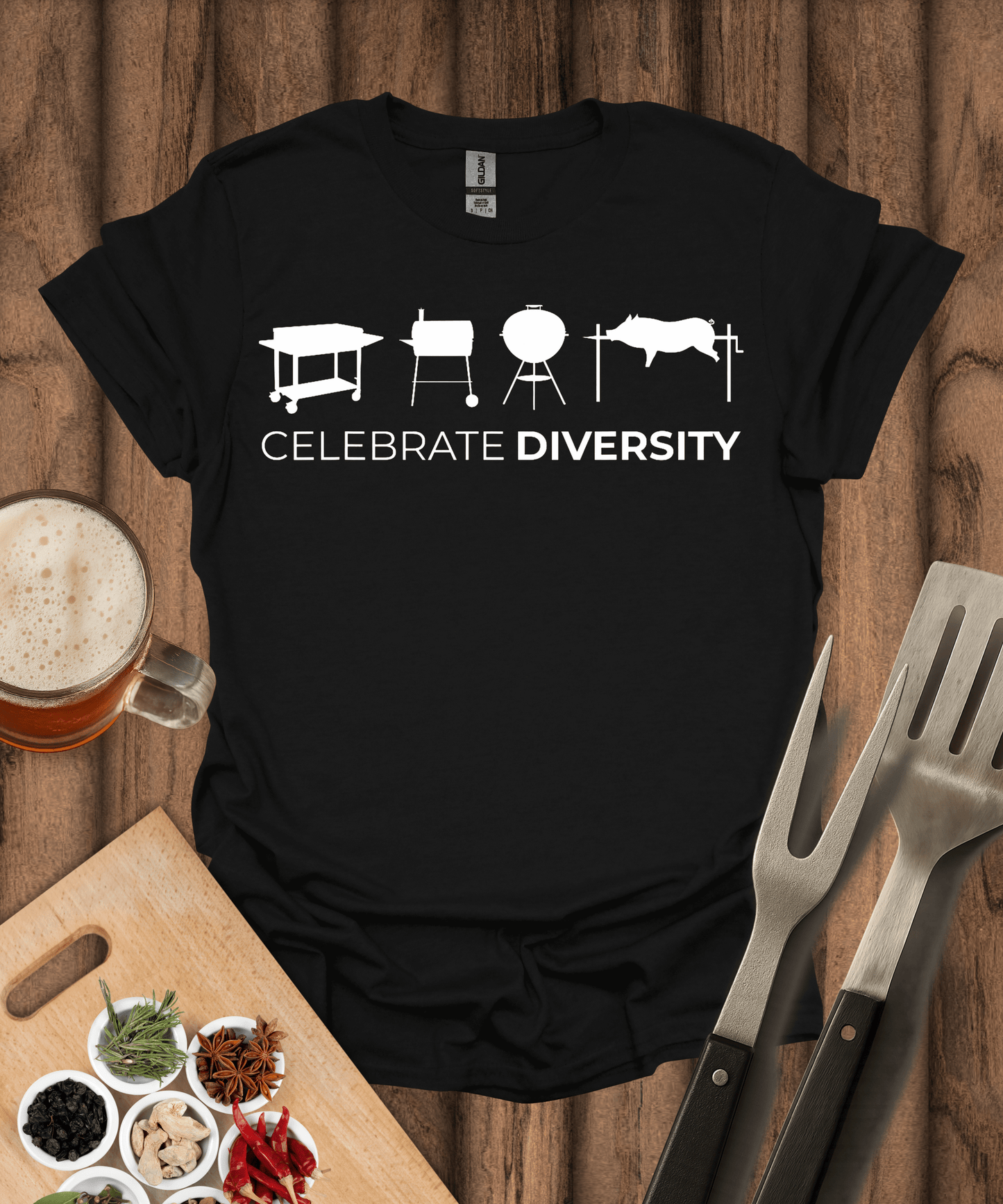 Printify T-Shirt Black / S Celebrate Diversity T-Shirt