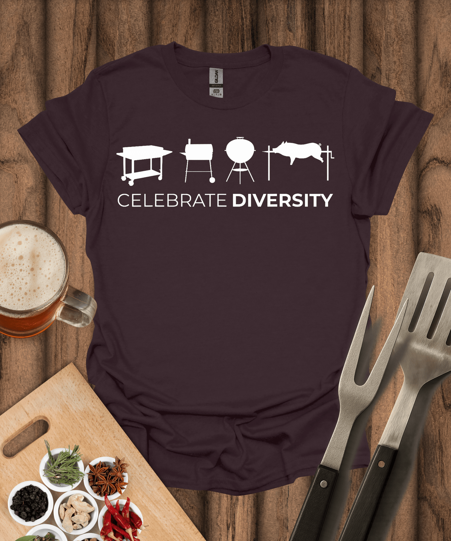Printify T-Shirt Dark Chocolate / S Celebrate Diversity T-Shirt