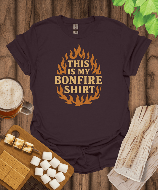 Printify T-Shirt Dark Chocolate / S This Is My Bonfire Shirt T-Shirt