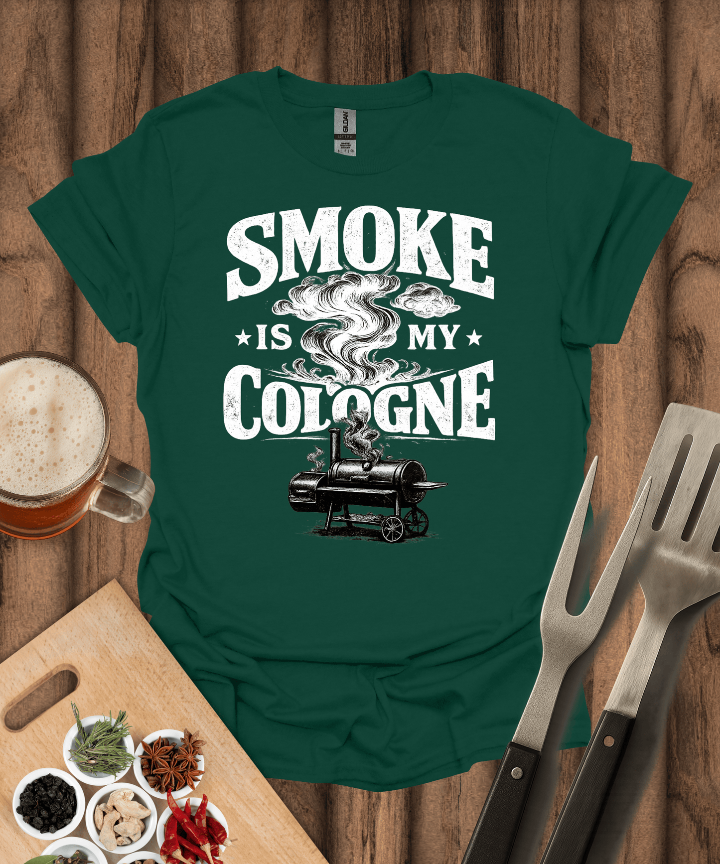 Printify T-Shirt Forest Green / S Smoke Is My Cologne T-Shirt