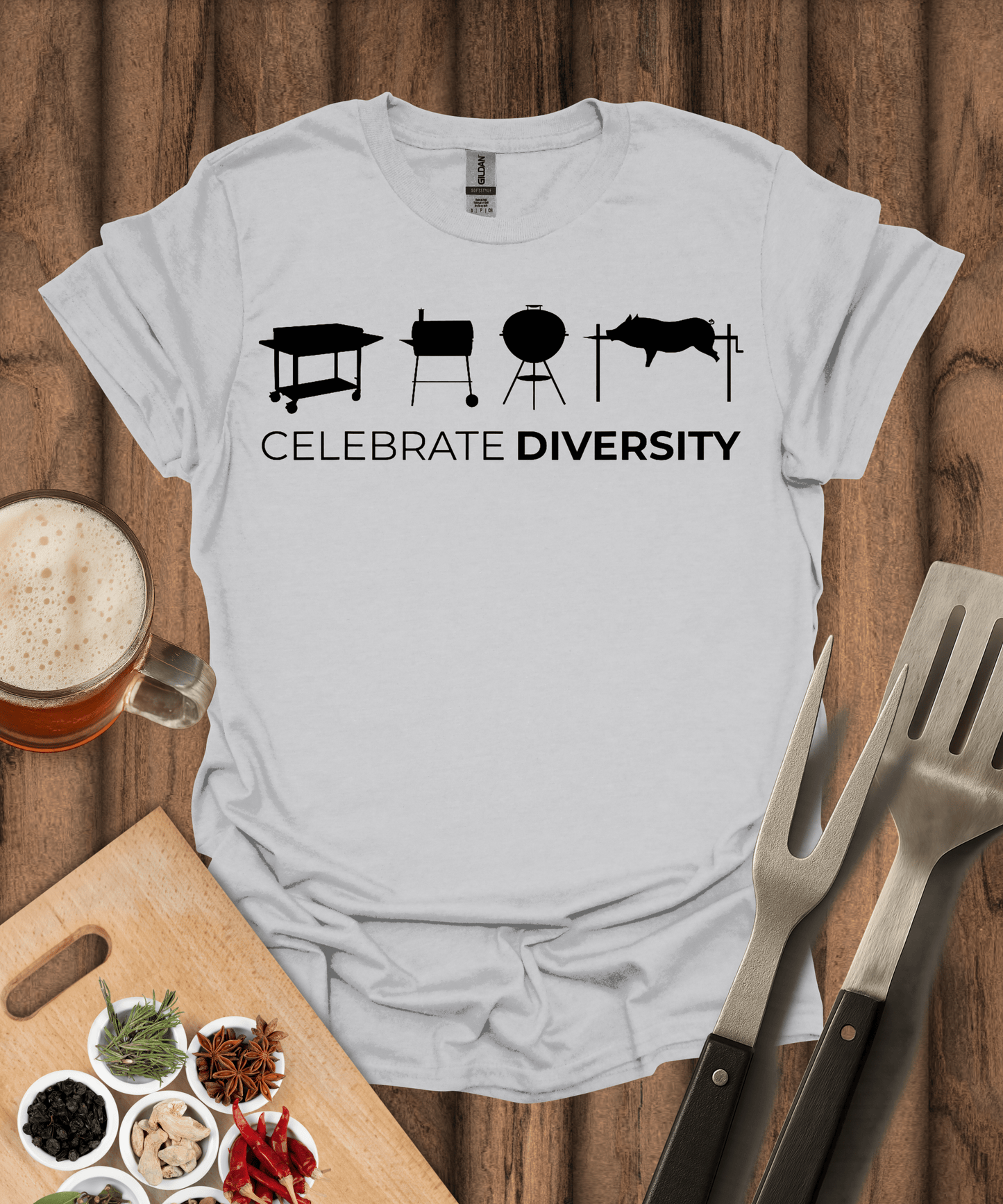 Printify T-Shirt Ice Grey / S Celebrate Diversity T-Shirt