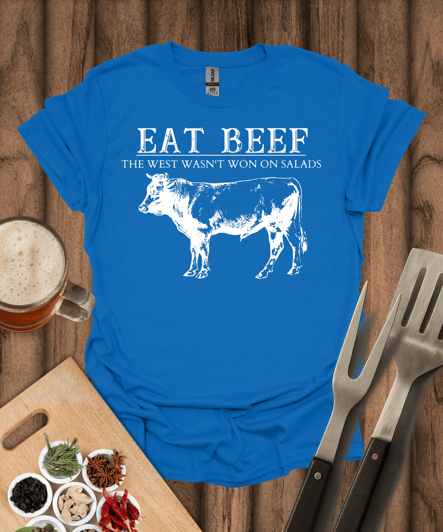 Printify T-Shirt Royal / S Eat Beef T-Shirt