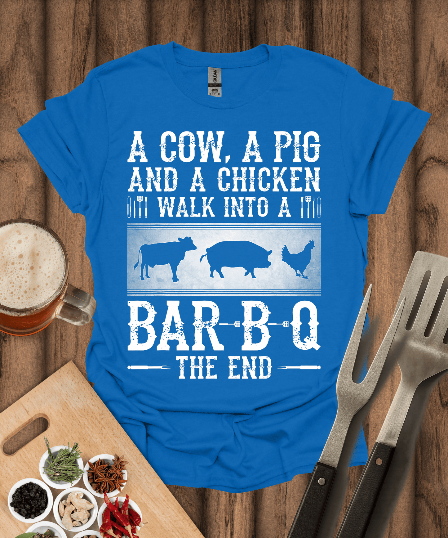 Printify T-Shirt Royal / S The End T-Shirt